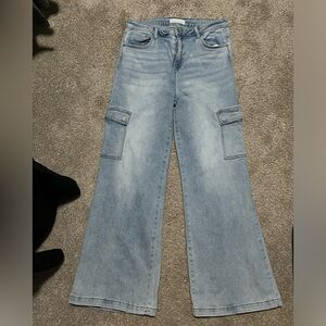 Risen Wide Leg Cargo Jeans